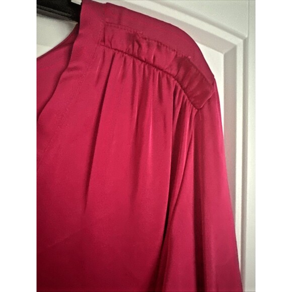 Taylor Women's Flowy Ruffled-Hem Tie-Waist Fit & Flare Dress Pink Fuchsia 8 - Picture 6 of 8